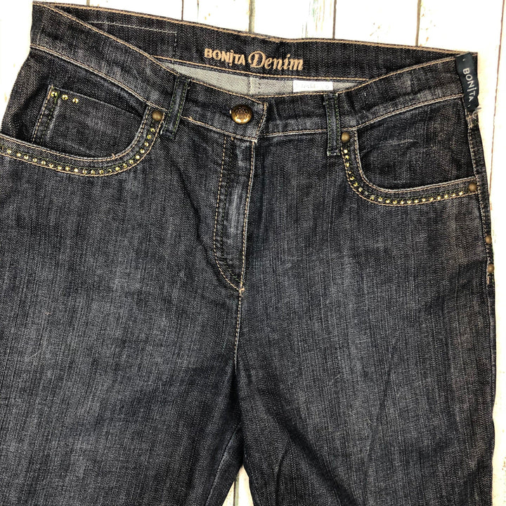 Jewelled Bonita Jeans Straight Leg Jewelled Jeans -Size 38 Euro /10AU-Jean Pool