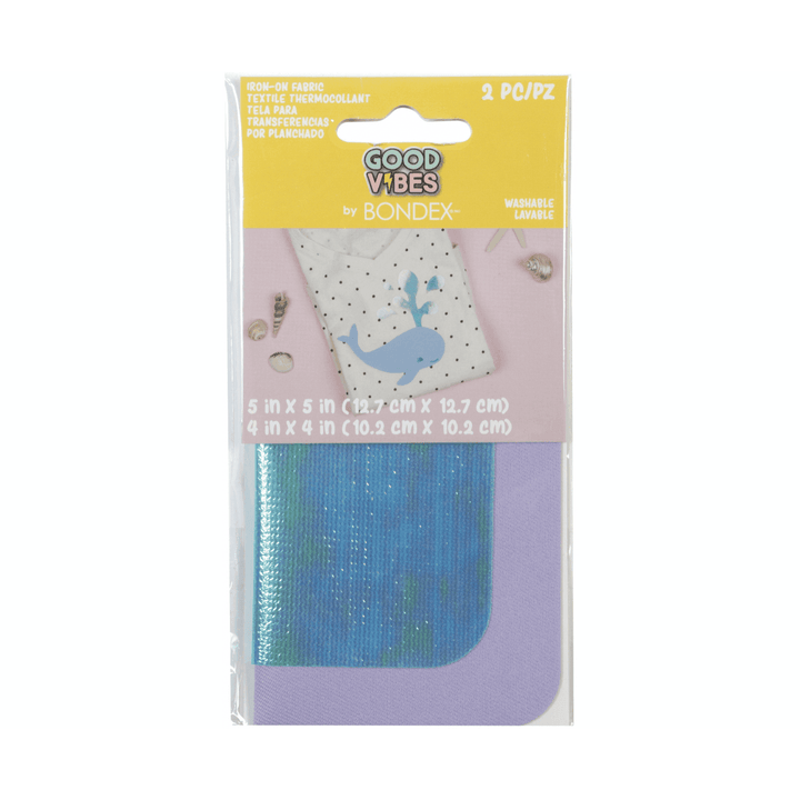 Good Vibes by Bondex 'Iridescent/Lilac Iron on Mending/Design Kit - Mending is better than ending! - Jean Pool