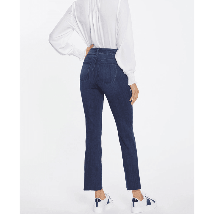 NEW- NYDJ 'Lift & Tuck' MARILYN Straight' Raw Hem Jeans -Size 6US suit 10AU - Jean Pool