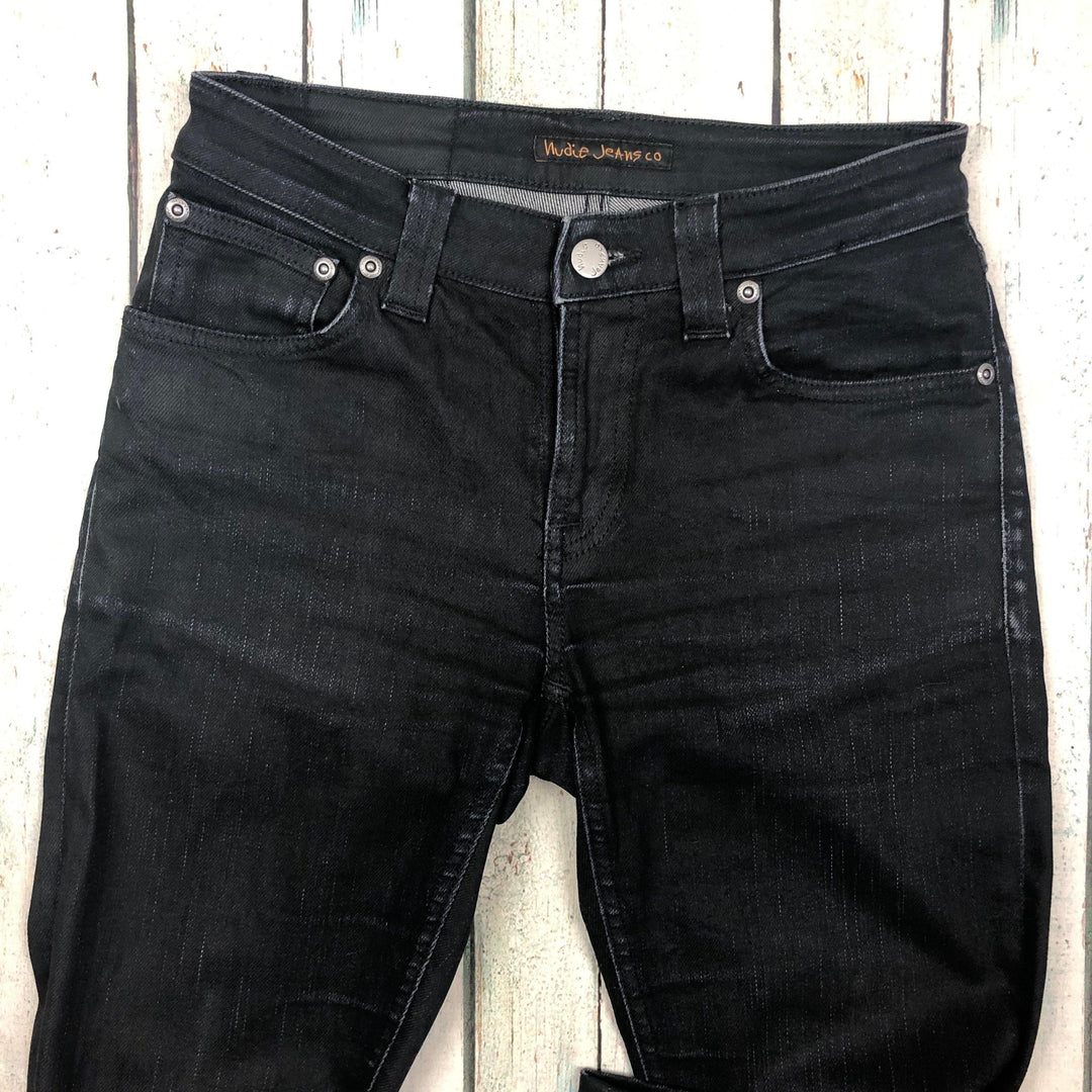 Nudie Jeans Co. Dry Black Coated Organic Cotton Jeans - Size 27/30-Jean Pool