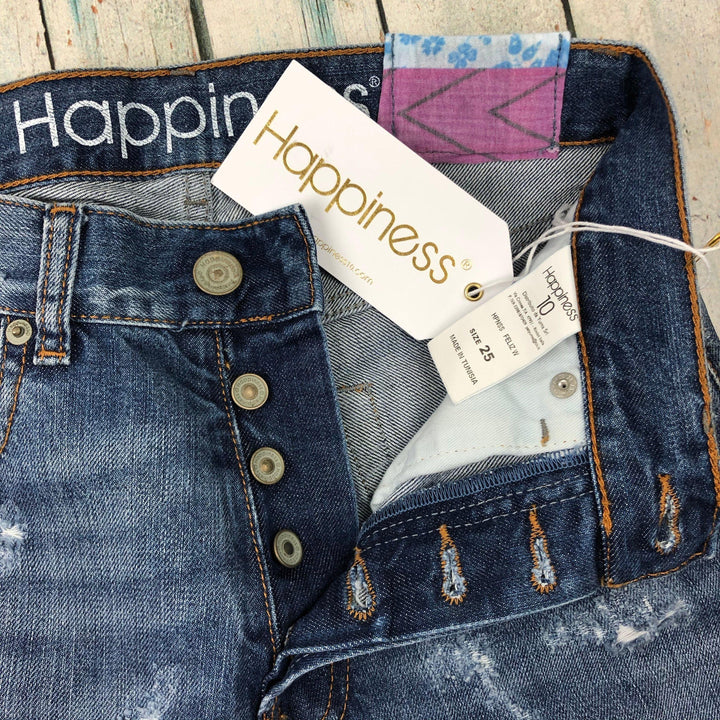 NWT- Italian Happiness 'Feliz' 90's fit Jeans RRP $300+- Size 25-Jean Pool
