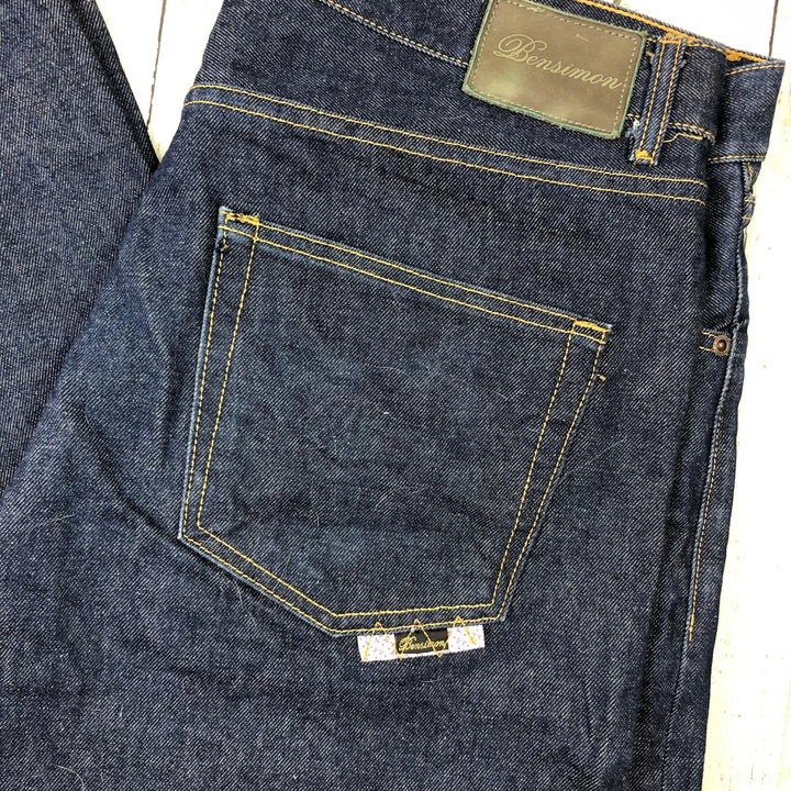 NEW - Bensimon Just Kidding Mens Denim 'Thats Right' Straight Leg Jeans - Size 38-Jean Pool