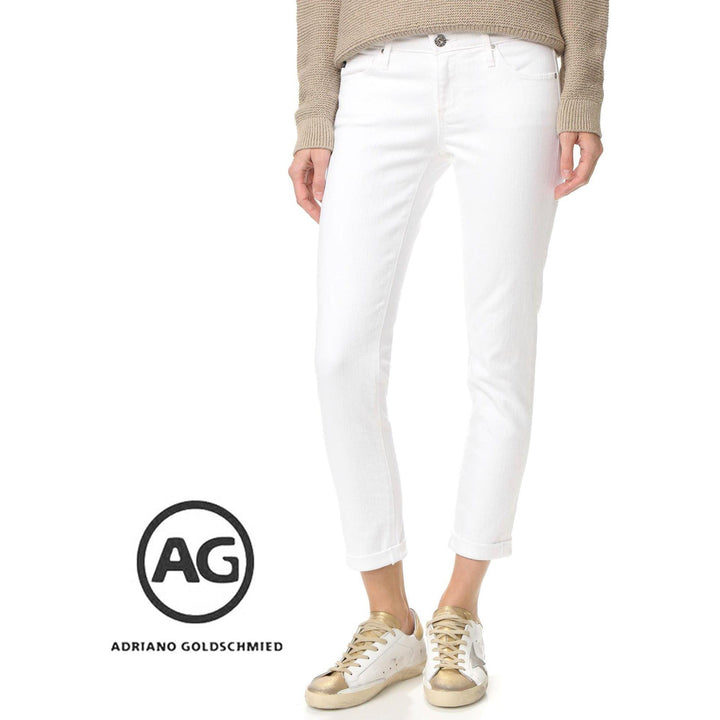 NWT- Adriano Goldschmied 'The Stilt Roll Up' White Jeans RRP $299- Size 31 - Jean Pool