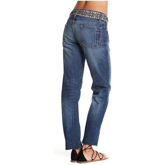 NEW- Current/Elliot 'The Crossover' Unisex belted Jeans- Size 24 - Jean Pool