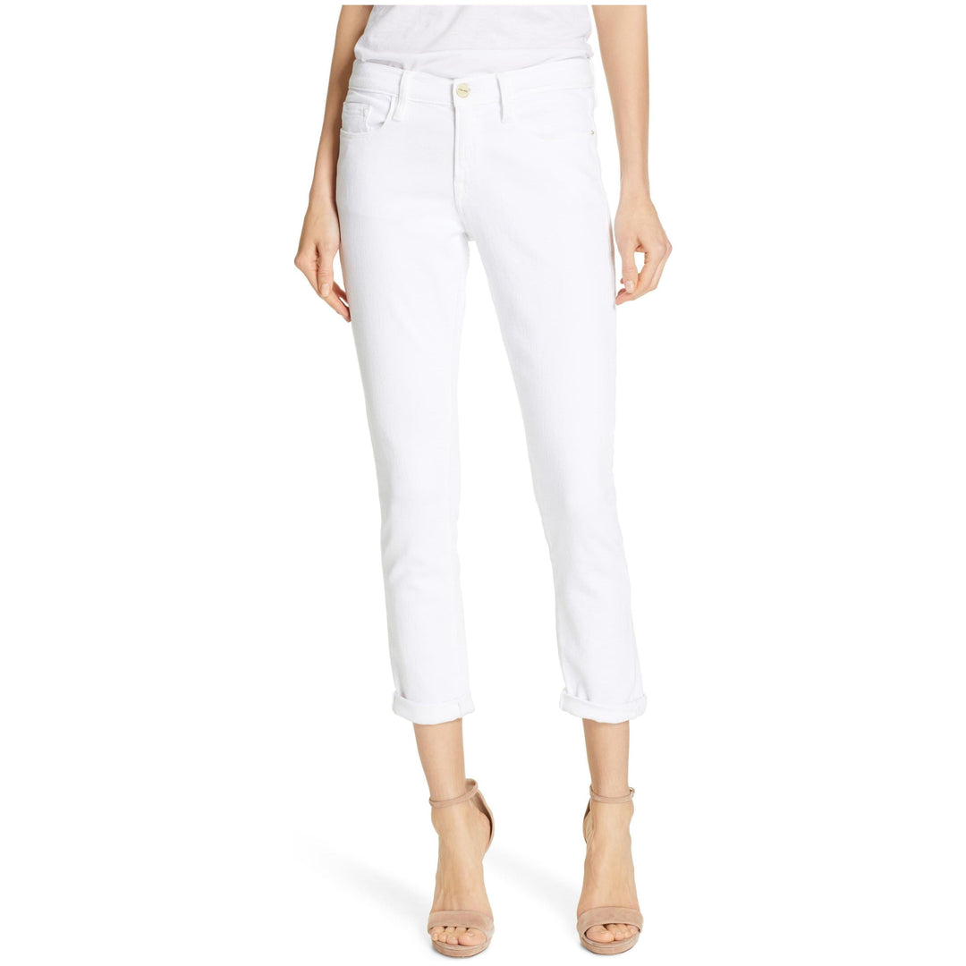 NEW- Frame Denim 'Le Garcon' White Boyfriend Jeans RRP $365 -Size 30 - Jean Pool