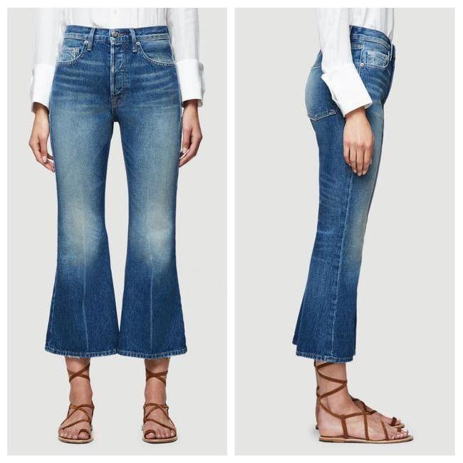 NWT- Frame Denim 'Rigid Re- Release Le Crop Flare' Jeans RRP $409 -Size 25 - Jean Pool