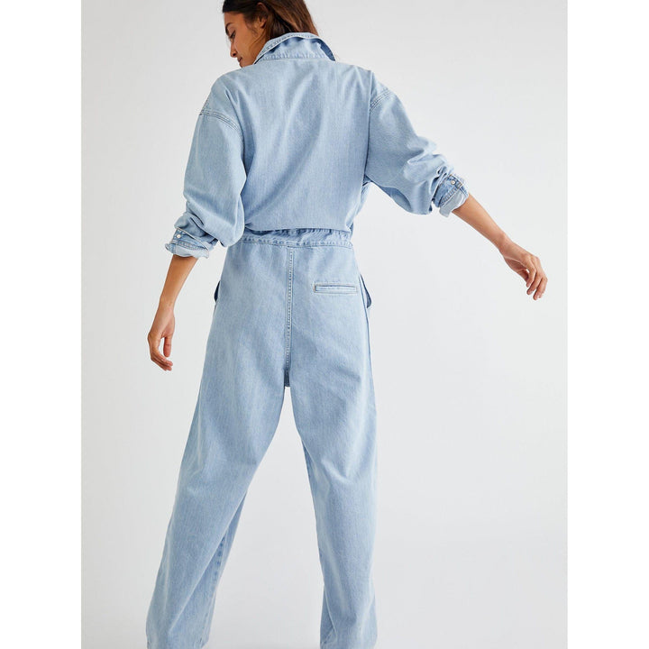 NWT- Levis Denim Roomy Loose Fit Jumpsuit - Size M - Jean Pool