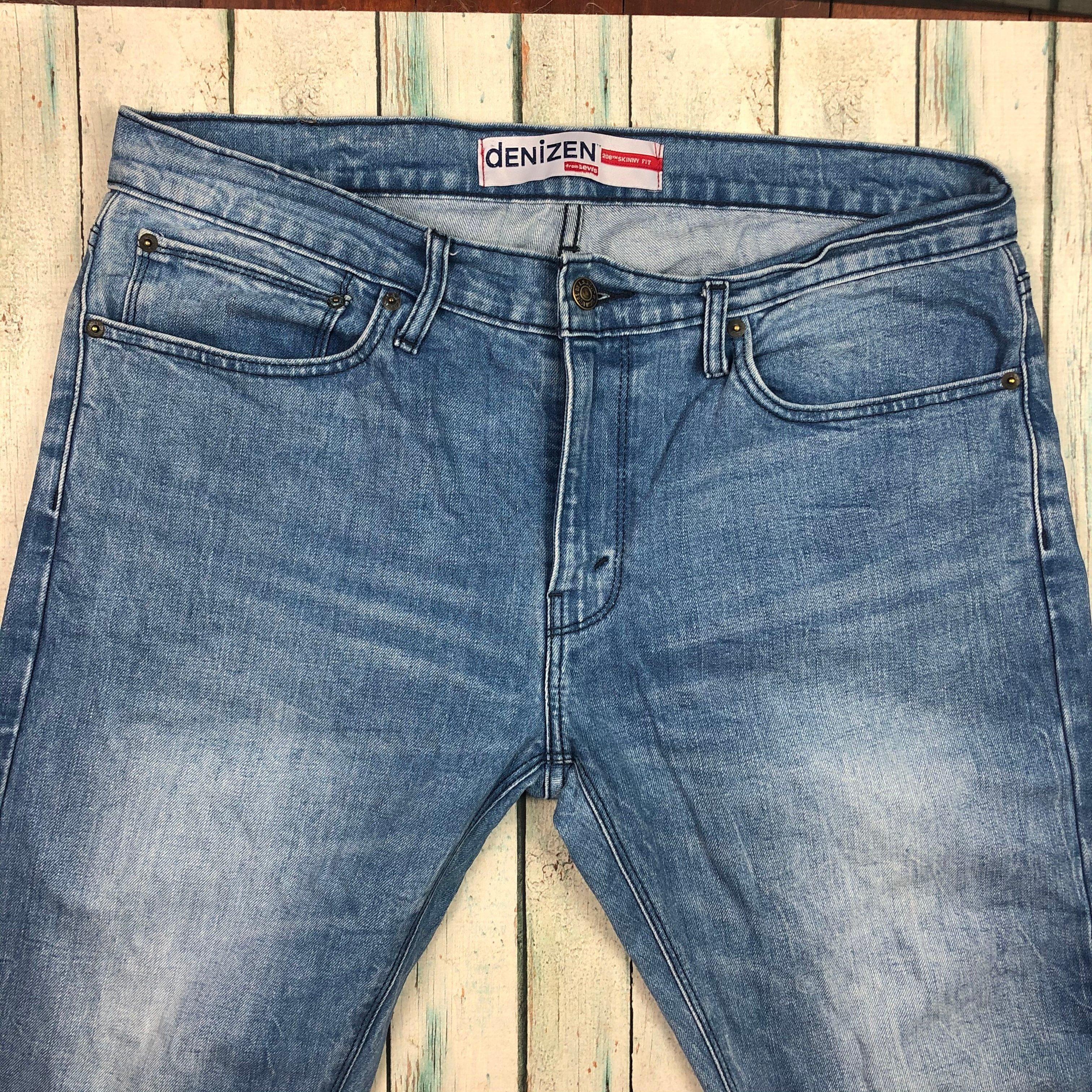 Levis Denizen 208 Skinny Fit Denim Jeans Size 36 34 Jean Pool