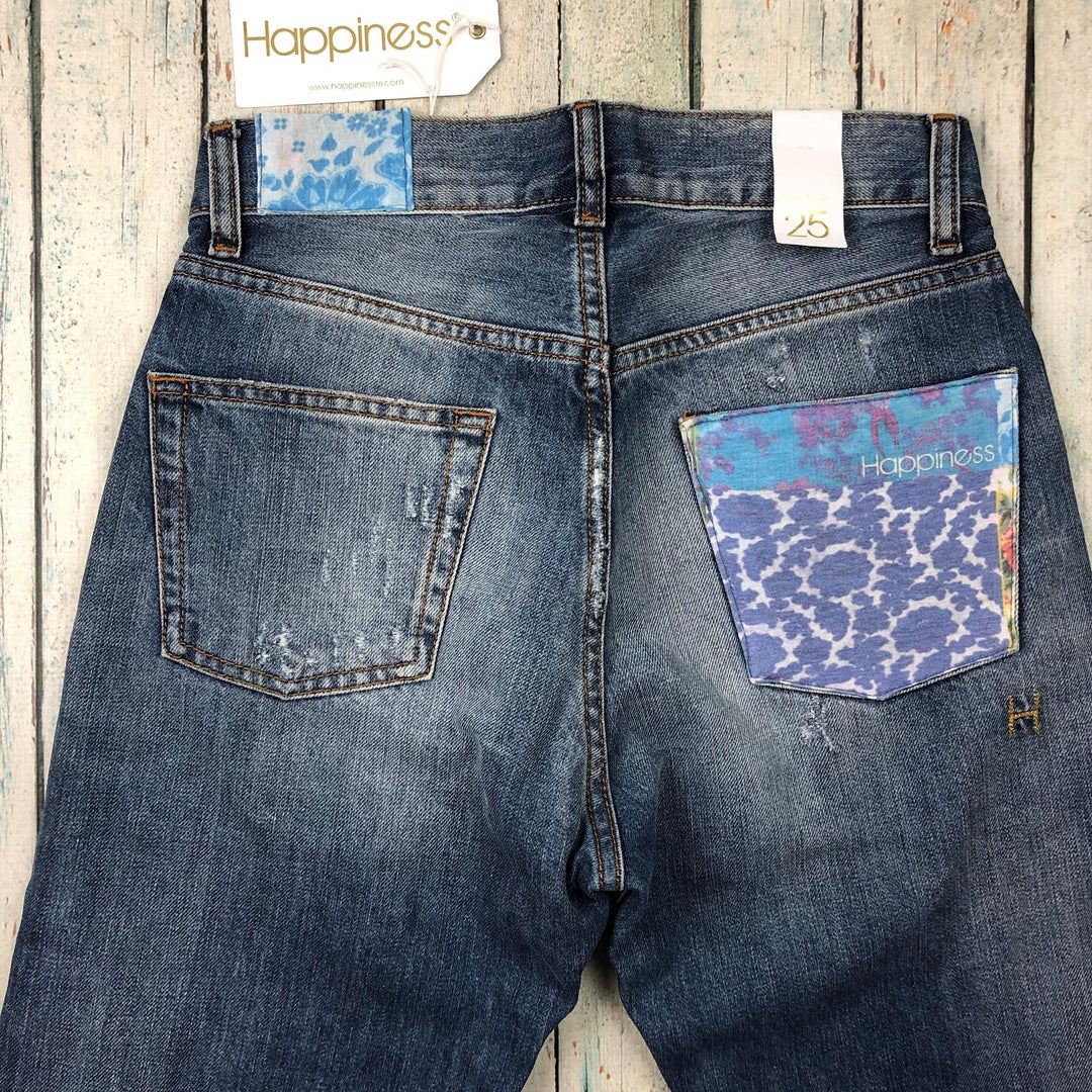 NWT- Italian Happiness 'Feliz' 90's fit Jeans RRP $300+- Size 25-Jean Pool