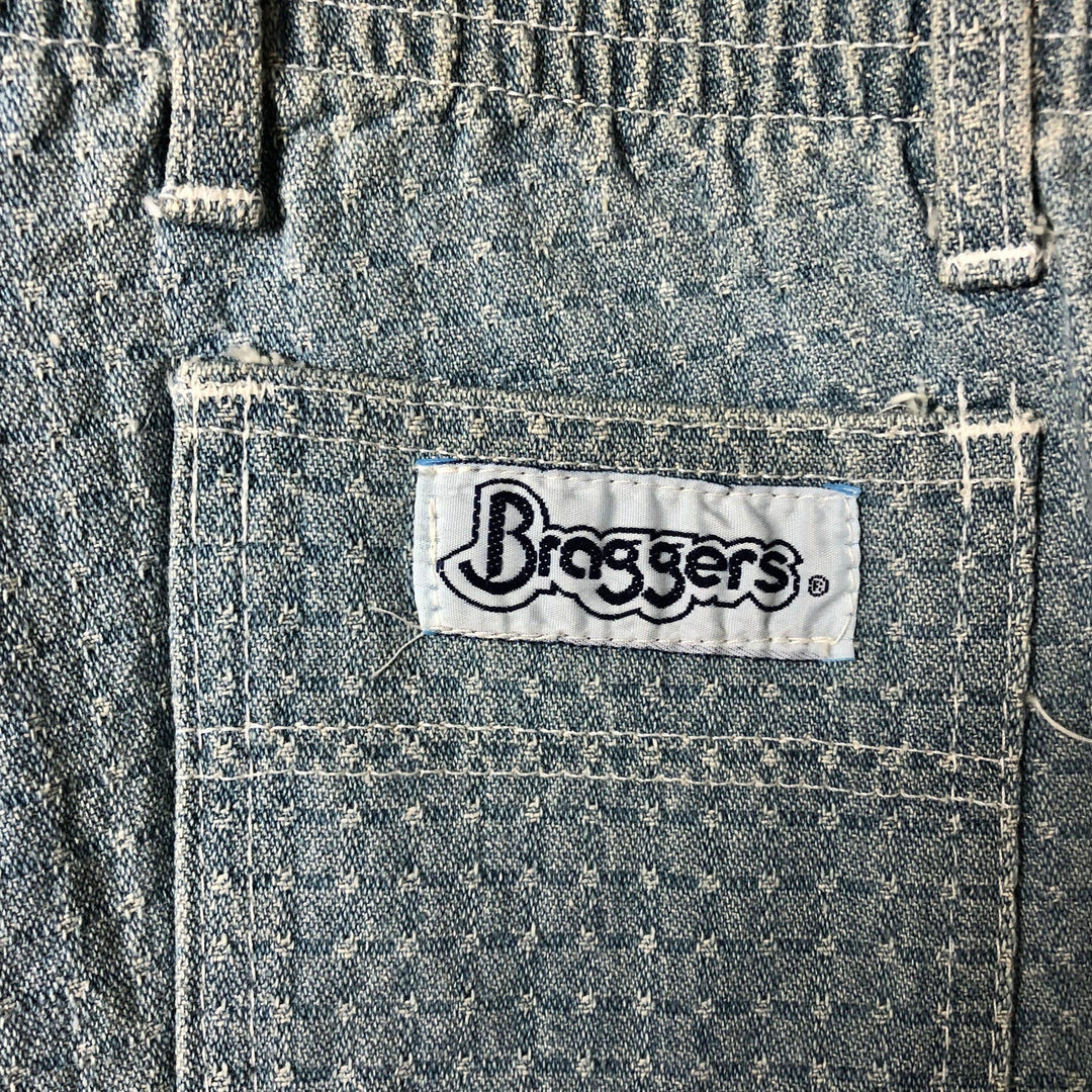 NEW- Braggers Australian Made Denim Kids 1980's Shorts- Size 10-Jean Pool