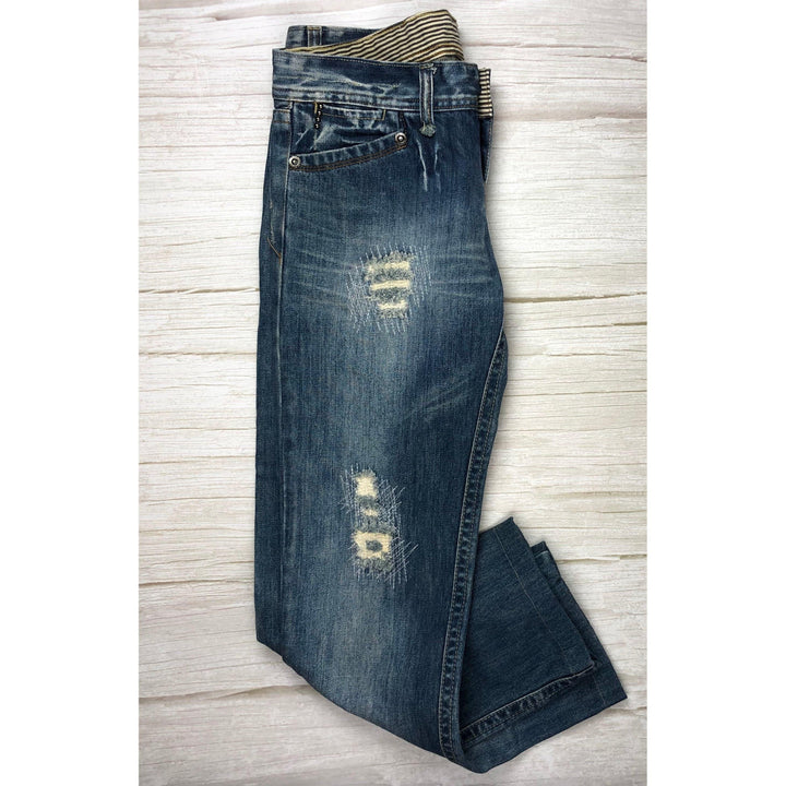 Replay Ladies Distressed Denim 'Marcello' Jeans- Size 28 Short-Jean Pool