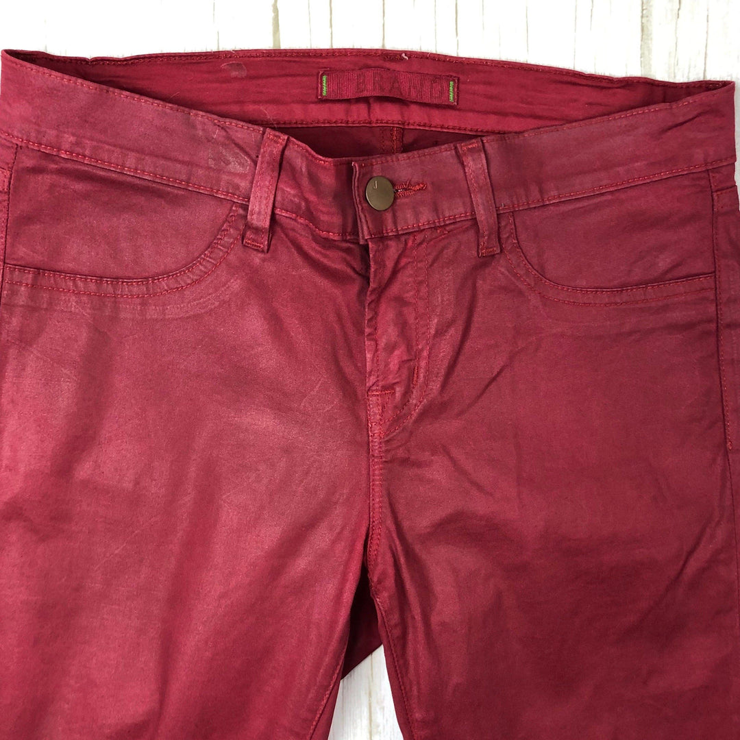 J Brand Coated Red 'Legging' Jeans - Size 27-Jean Pool