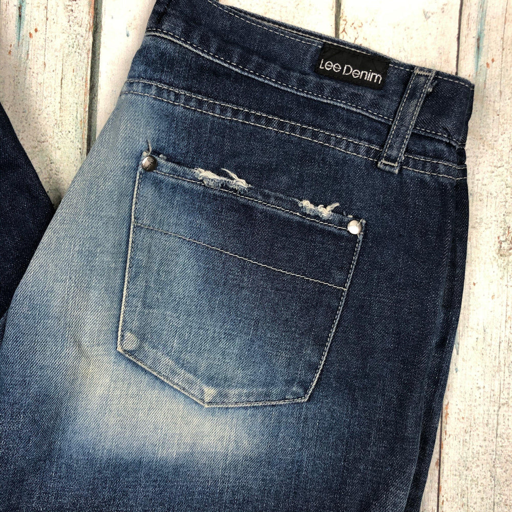 Australian Made Vintage 90's Lee Denim Ladies Distressed Jeans- Size 11-Jean Pool