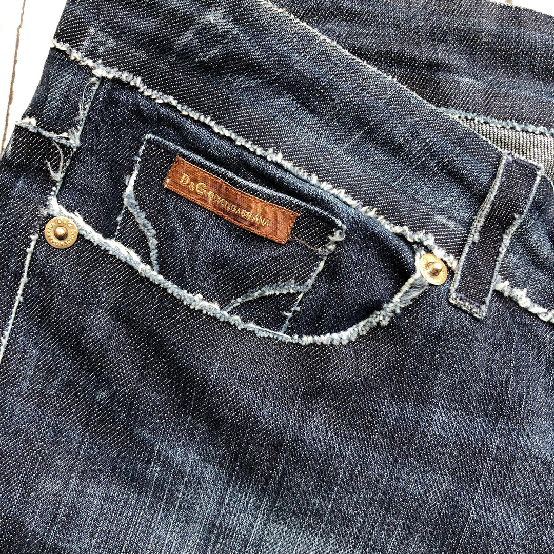 Dolce & Gabbana D&G Raw Seam 'Cute' Jeans - Size 28-Jean Pool