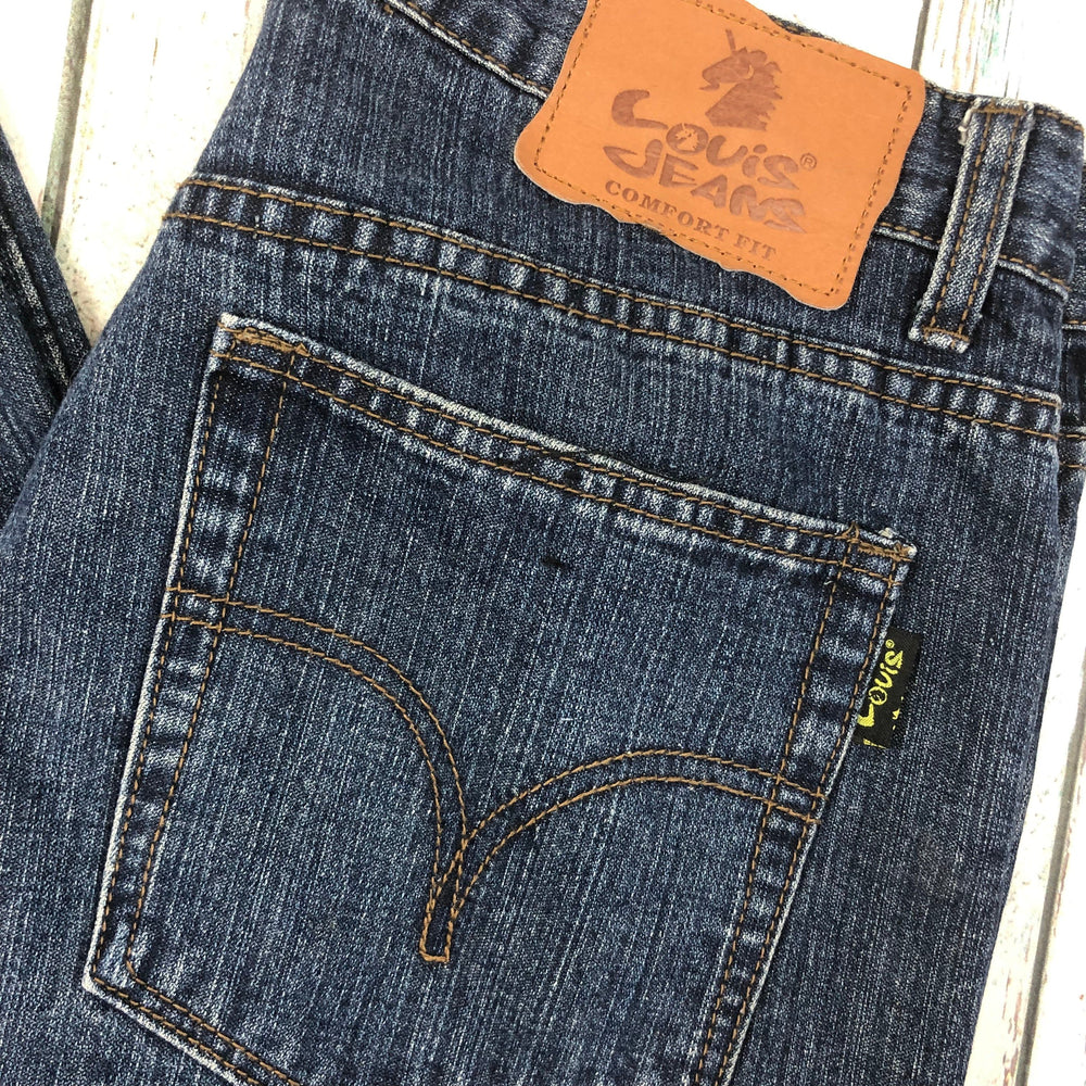 90's Louis Denim Comfort Fit Tapered Jeans - Size 35-Jean Pool