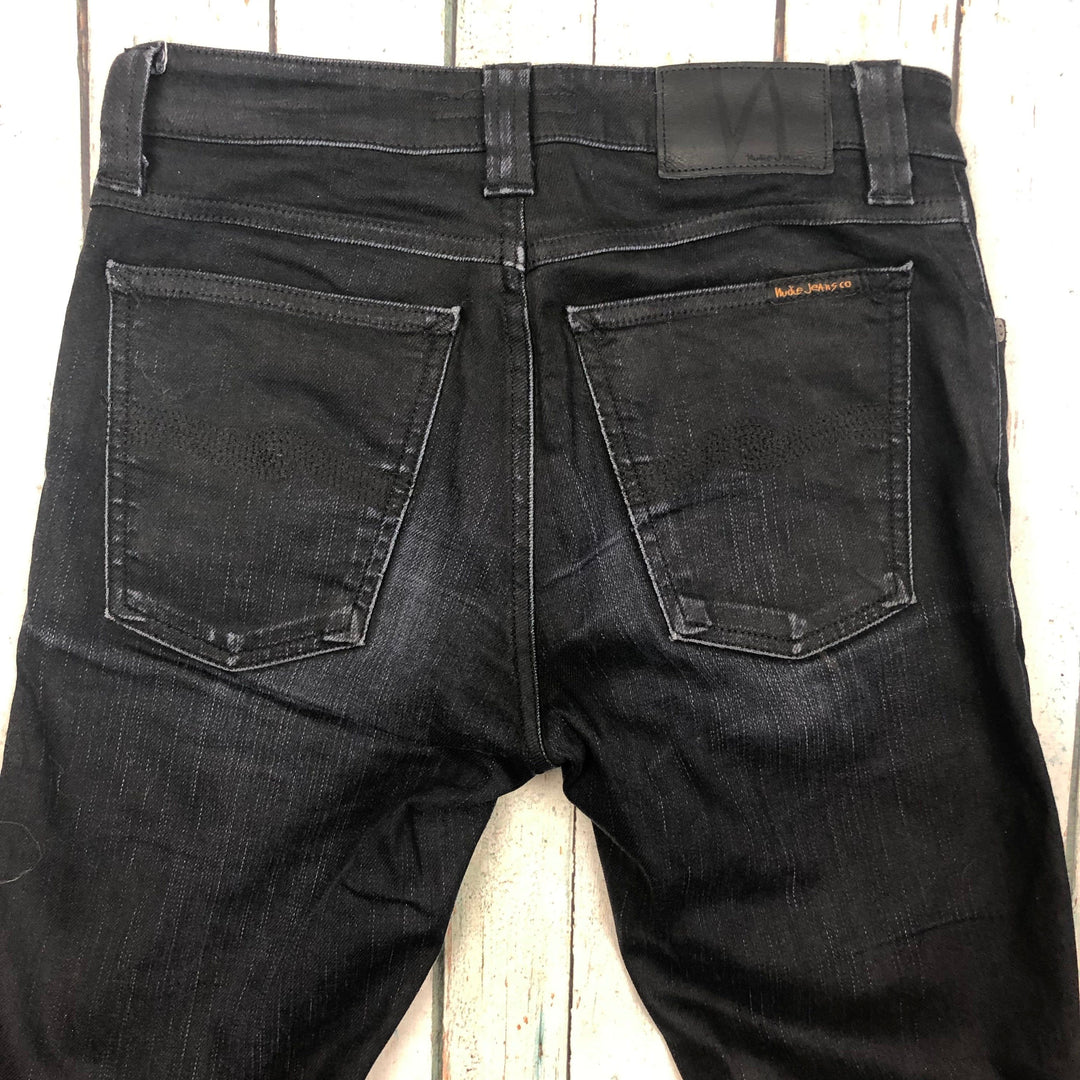 Nudie Jeans Co. Dry Black Coated Organic Cotton Jeans - Size 27/30-Jean Pool