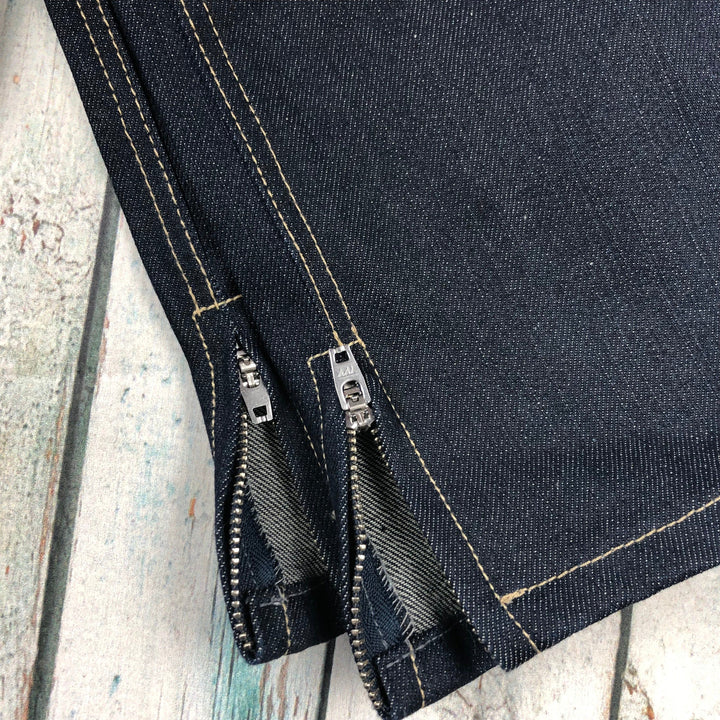 Tsubi Dark Wash Super Skinny Ankle Zip Jeans- Size 6-Jean Pool