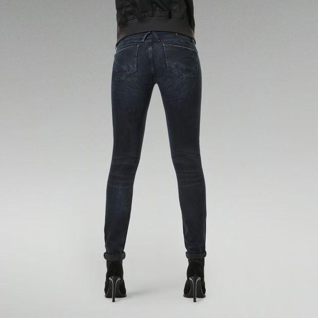 NWT - G Star RAW Womens 'Lynn Mid Skinny' Dark Wash Jeans -Size 23/32 - Jean Pool