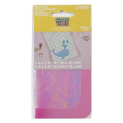 Good Vibes by Bondex 'Pink Iridescent' Iron on Mending/Design Kit - Mending is better than ending! - Jean Pool