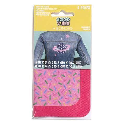 Good Vibes by Bondex 'Pink Sprinkles' Iron on Mending/Design Kit - Mending is better than ending! - Jean Pool