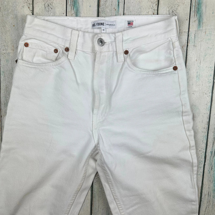RE/DONE Levis Button Fly Denim 'Self/Corps' White Jeans -Size 25 - Jean Pool
