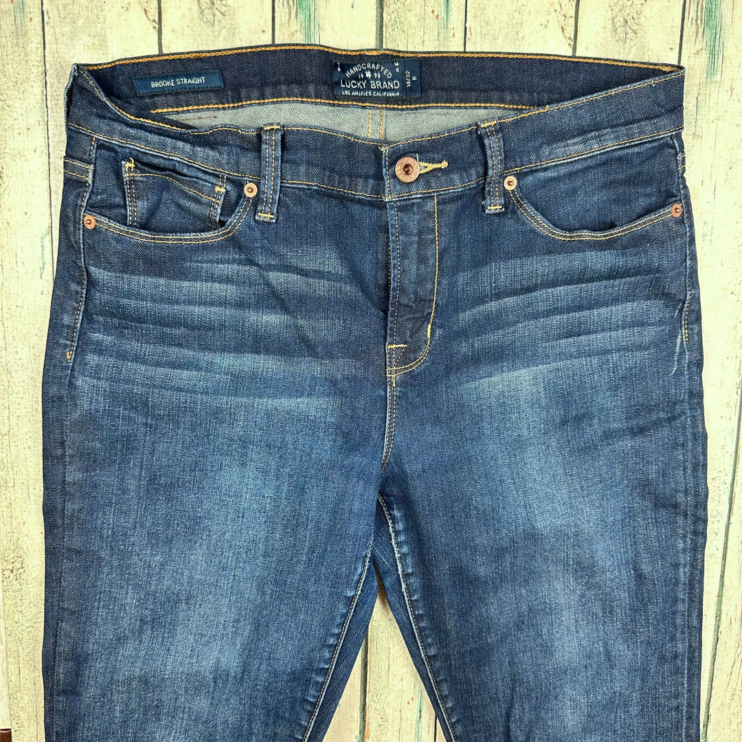 Lucky Brand 'Brooke Straight' Mid Rise Jeans- Size 32 - Jean Pool