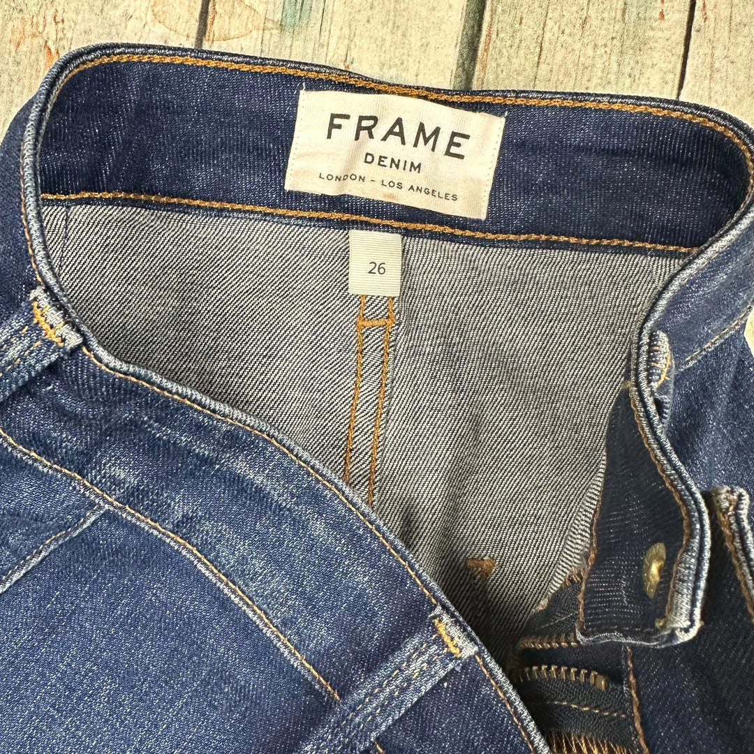 Frame USA Made Stretch Denim 'Lucia' Jeans Skirt - Size 26 - Jean Pool