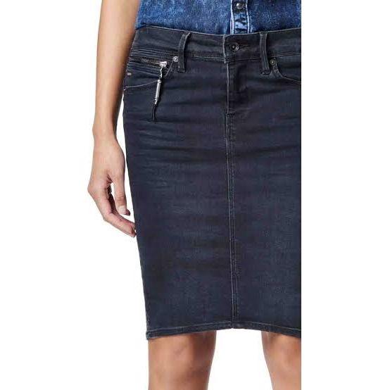 NWT - G Star Raw 'Midge Sculpted Super Slim Skirt' in Crystal Black - Size 30 - Jean Pool