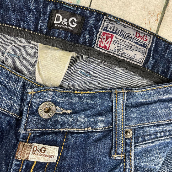 Dolce & Gabbana 'Magic' Straight Leg Distressed Mens Jeans - Size 30 - Jean Pool