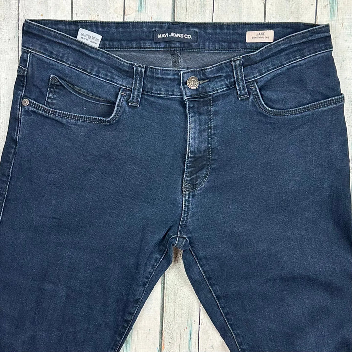 Mavi Denim Mens Tapered Slim 'Jake' Jeans -Size 34/34 - Jean Pool