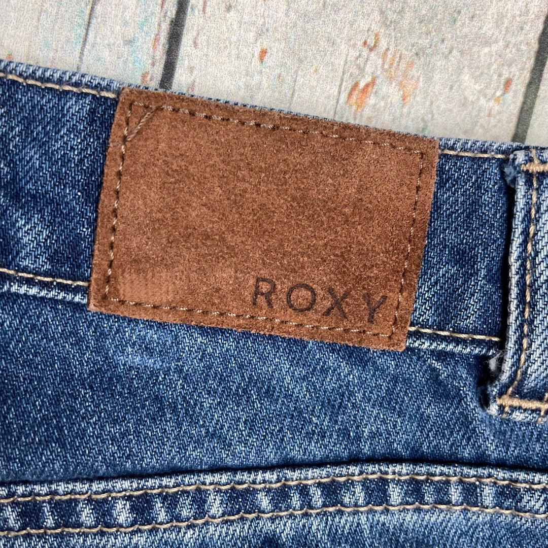 Roxy Ladies Cuffed Denim Shorts- Size 27 or 9AU - Jean Pool