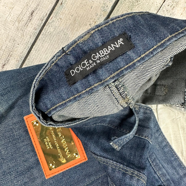 Dolce & Gabbana Mens D&G Logo Plate 'Magic' Jeans - Size 36 - Jean Pool