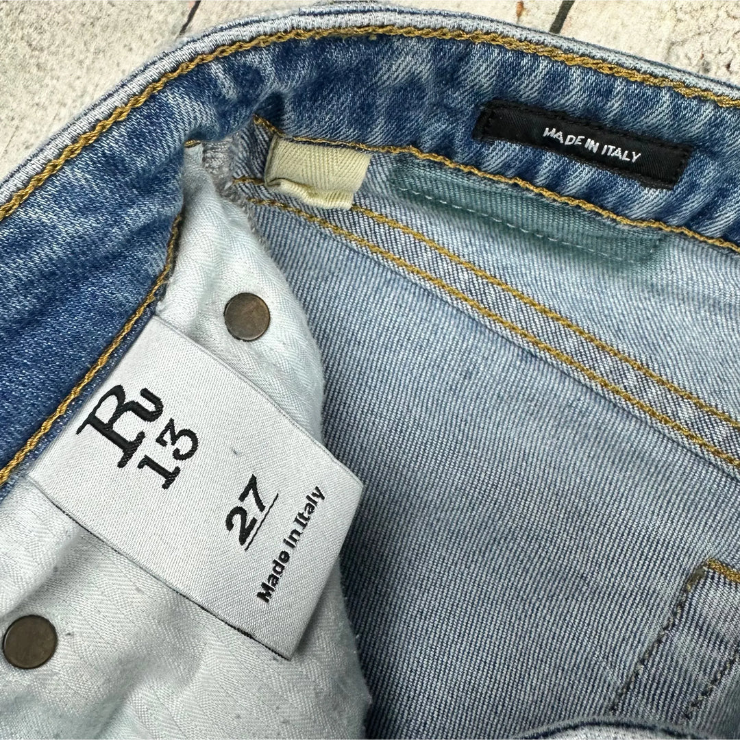 R13 Made in Italy Stretch 'Alison Skinny' Jeans- Size 27 - Jean Pool