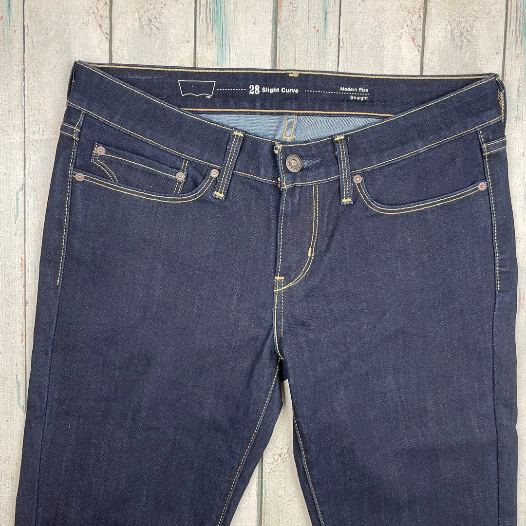 Levis Slight Curve Modern Rise Straight Jeans Size 28 10AU Jean Pool