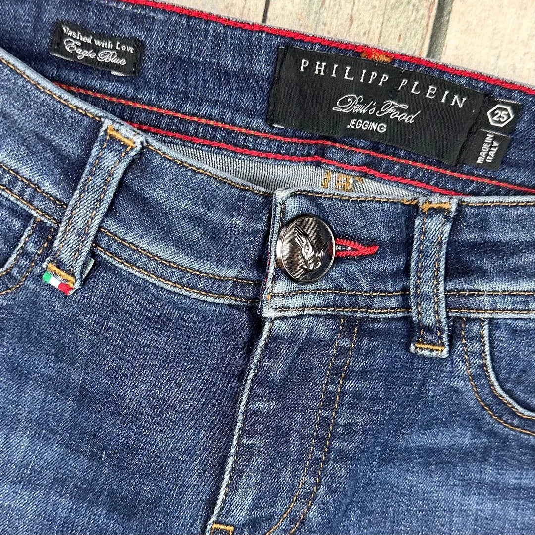 Philipp Plein Ladies 'Devils Food' Skinny Jeans Rare HTF -Size 25 - Jean Pool