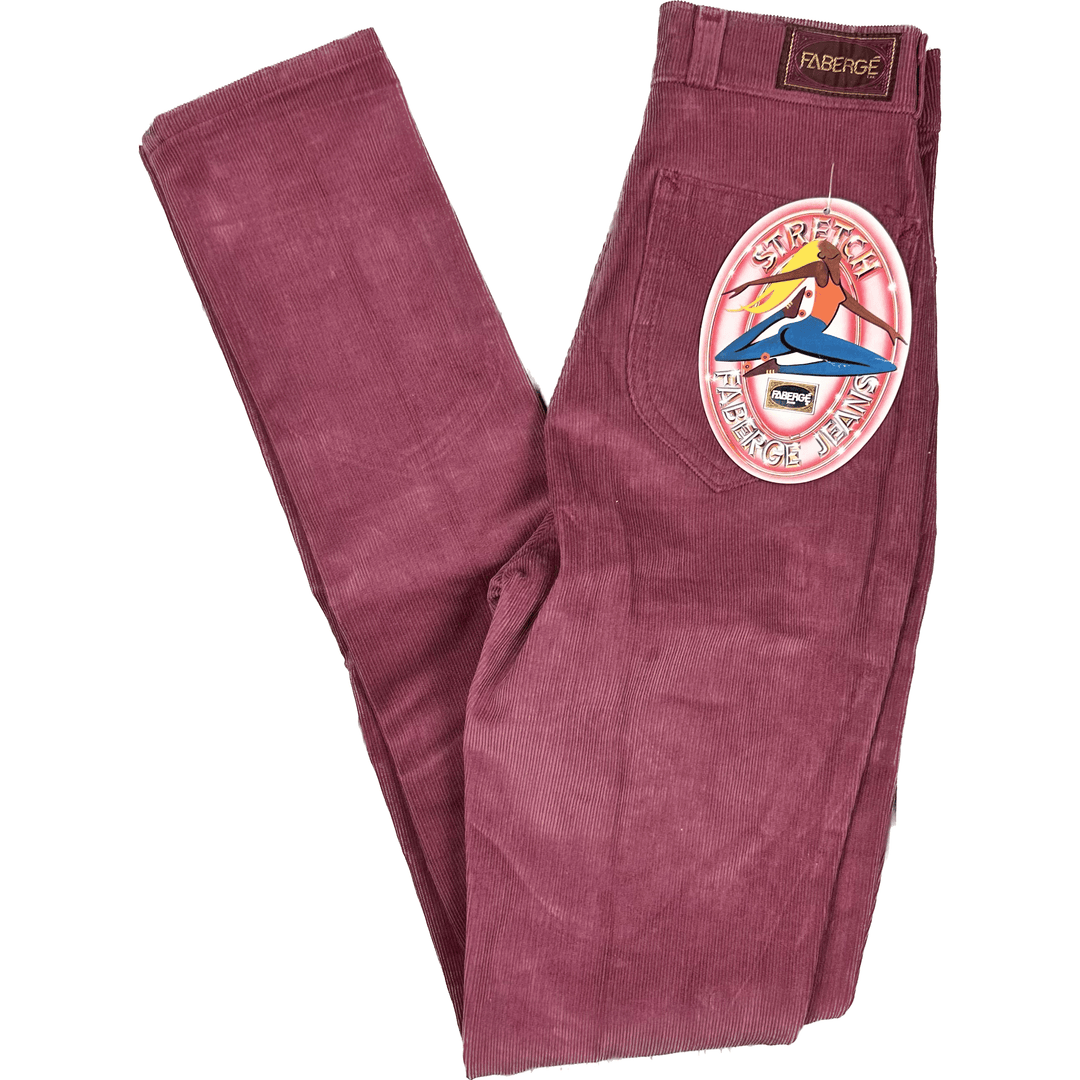 NWT- Vintage Faberge Deadstock 1980's Pink Ladies Jeans - Hard to find! - Suit Size 4/5 - Jean Pool