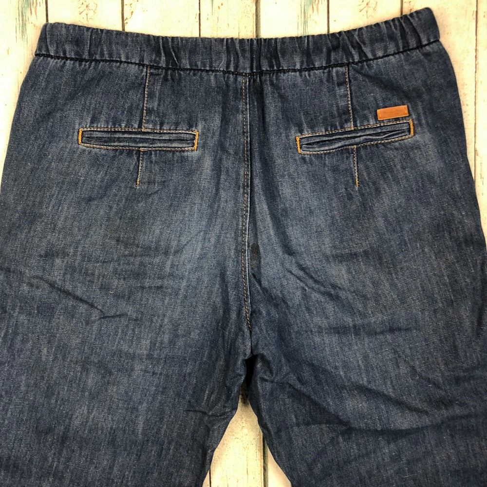Massimo Dutti Track Style Pull on Jeans -Size 10 - Jean Pool