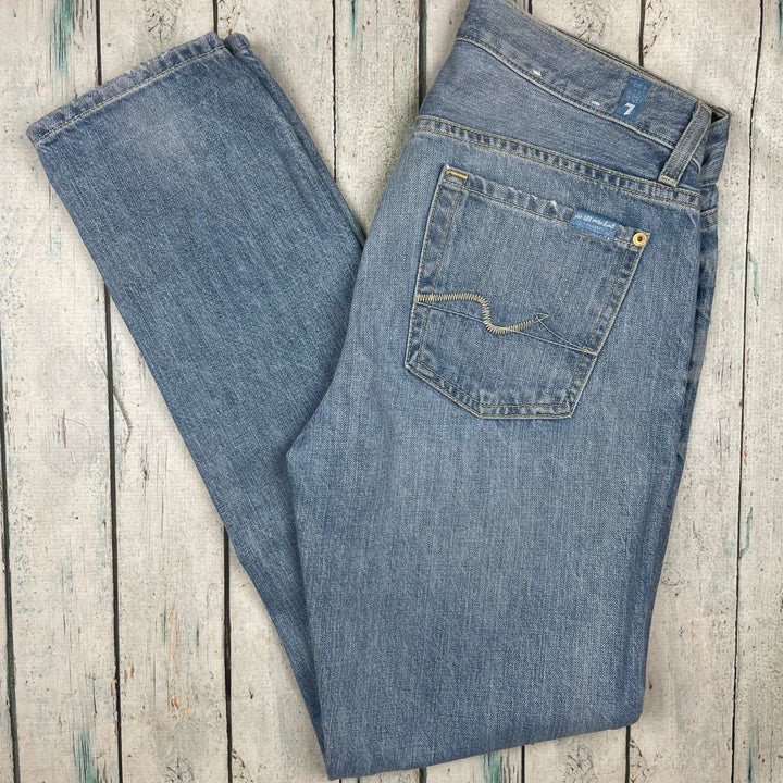 7 for all Mankind 'Josefina' Ladies Boyfriend Jeans Size- 24 or 6AU - Jean Pool