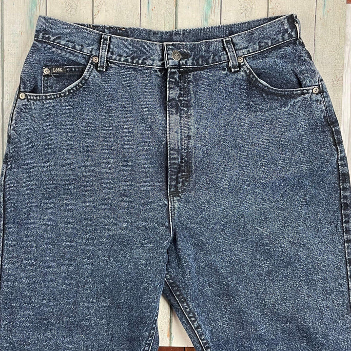 1980's Vintage Lee USA Made Tapered Fit Jeans- Size 32 - Jean Pool