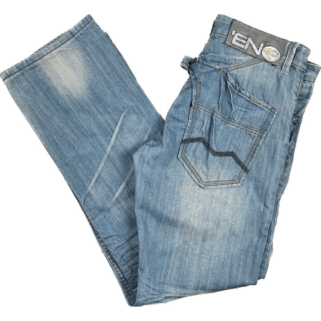 Energie by Miss Sixty Mens 'Cosby' Straight Vintage Wash Jeans - Size 36 - Jean Pool