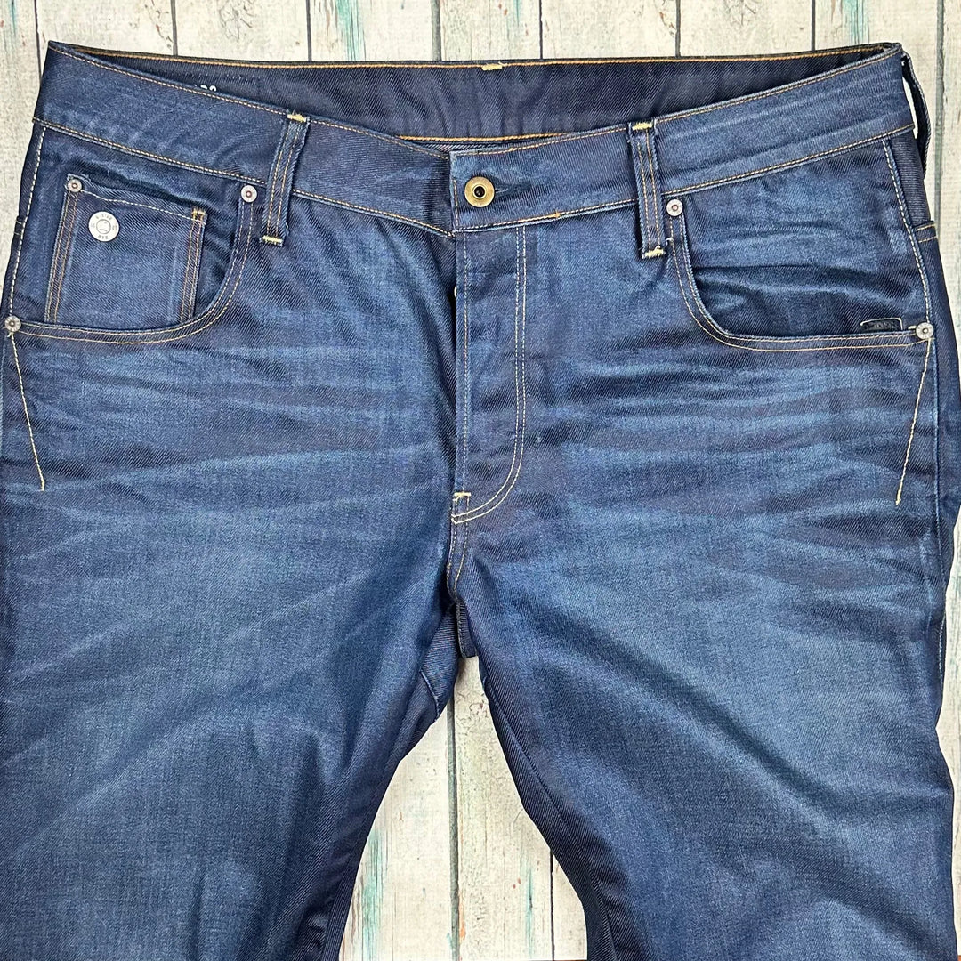 Men's G Star RAW Arc 3D Slim Dark Wash Jeans -Size 36/32 - Jean Pool