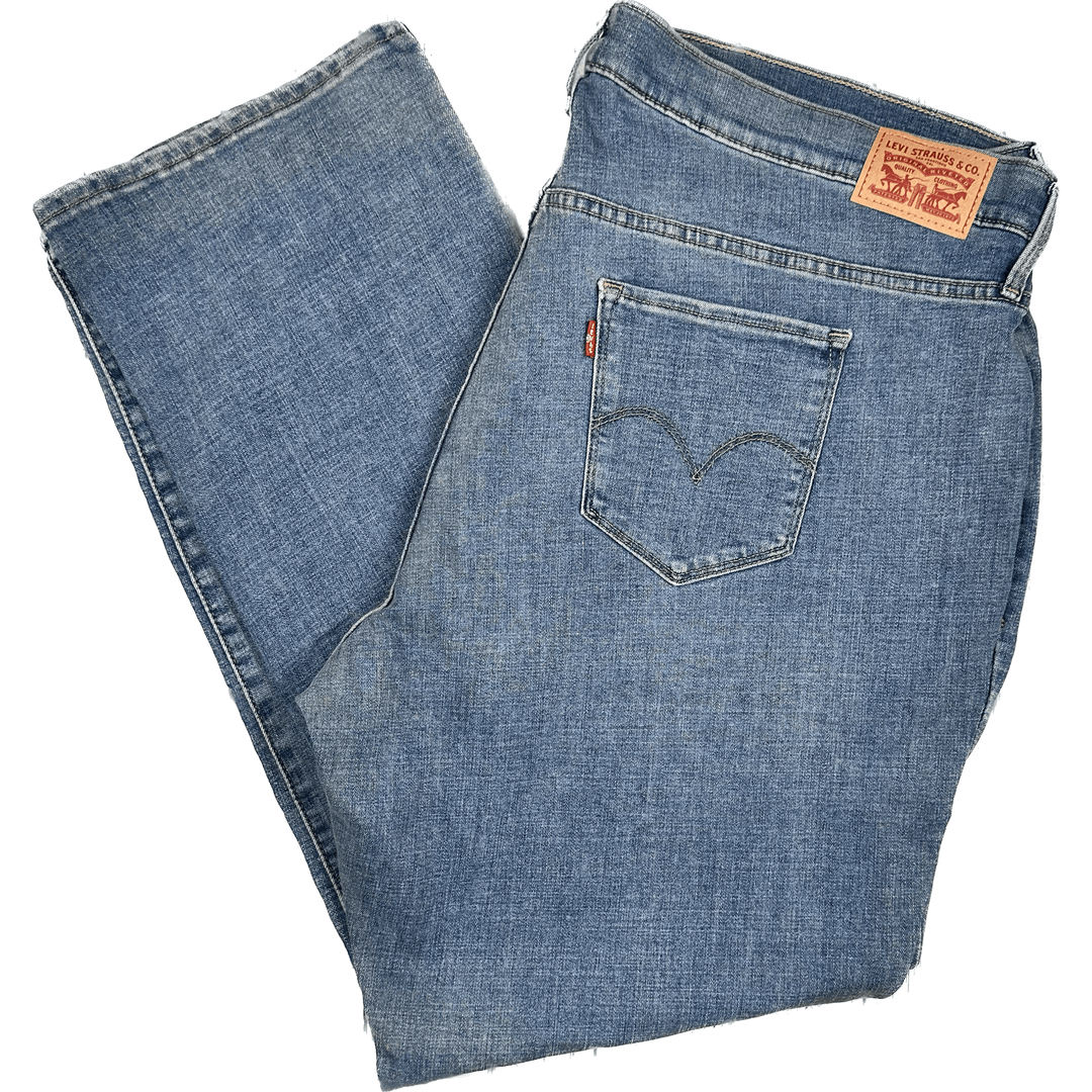Ladies Levis 314 Shaping Straight Jeans - Size 22W - Jean Pool