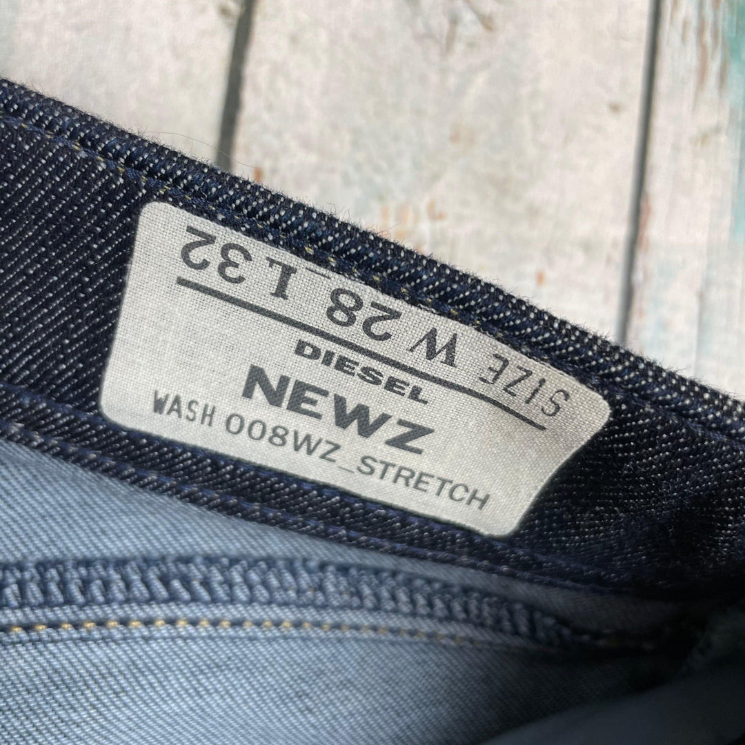 Diesel 'NEWZ' Straight Leg Dark Wash Jeans Size - 28/32 - Jean Pool