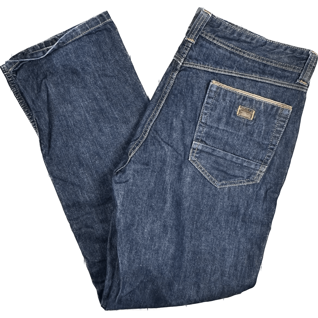 Lois Mens Straight Classic Fit Jeans- Size 38" - Jean Pool