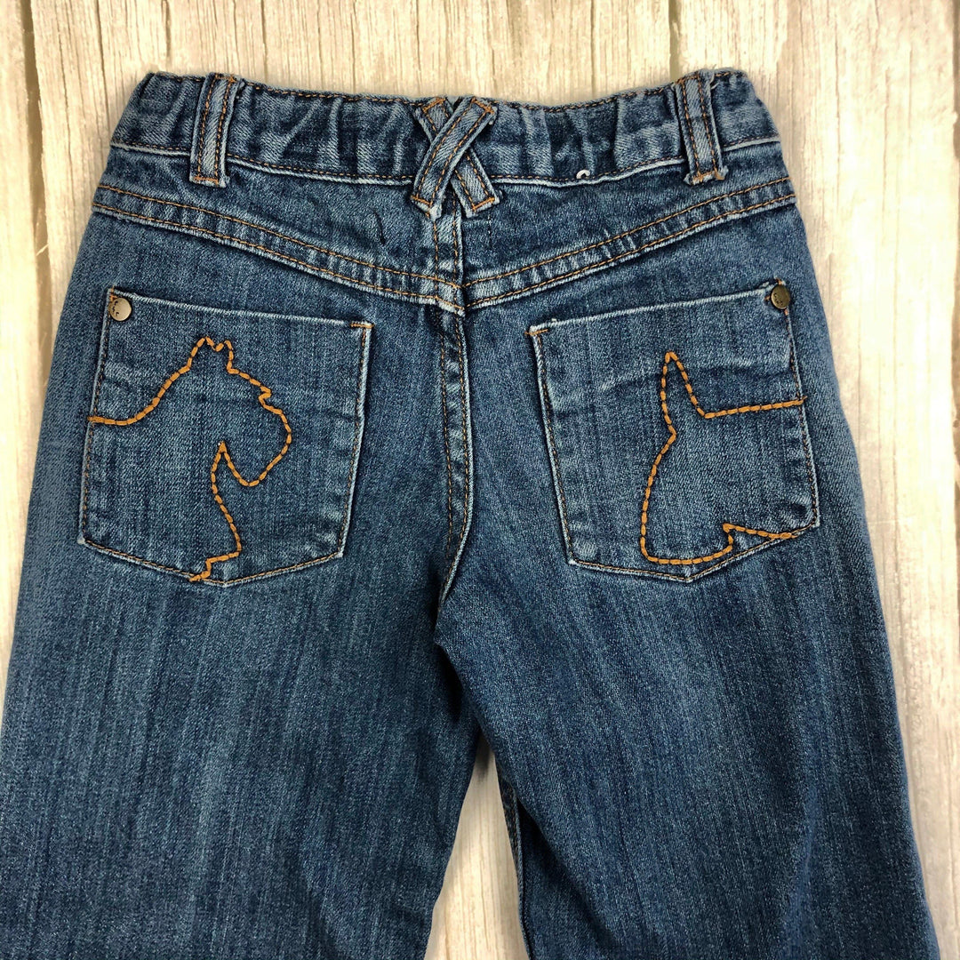 Run Scotty Run Logo Pocket Denim Jeans - Size 5 - Jean Pool