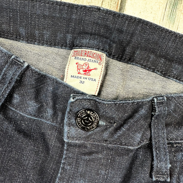 True Religion 'Billy' Dark Wash Logo Pocket Jeans- Size 32 - Jean Pool