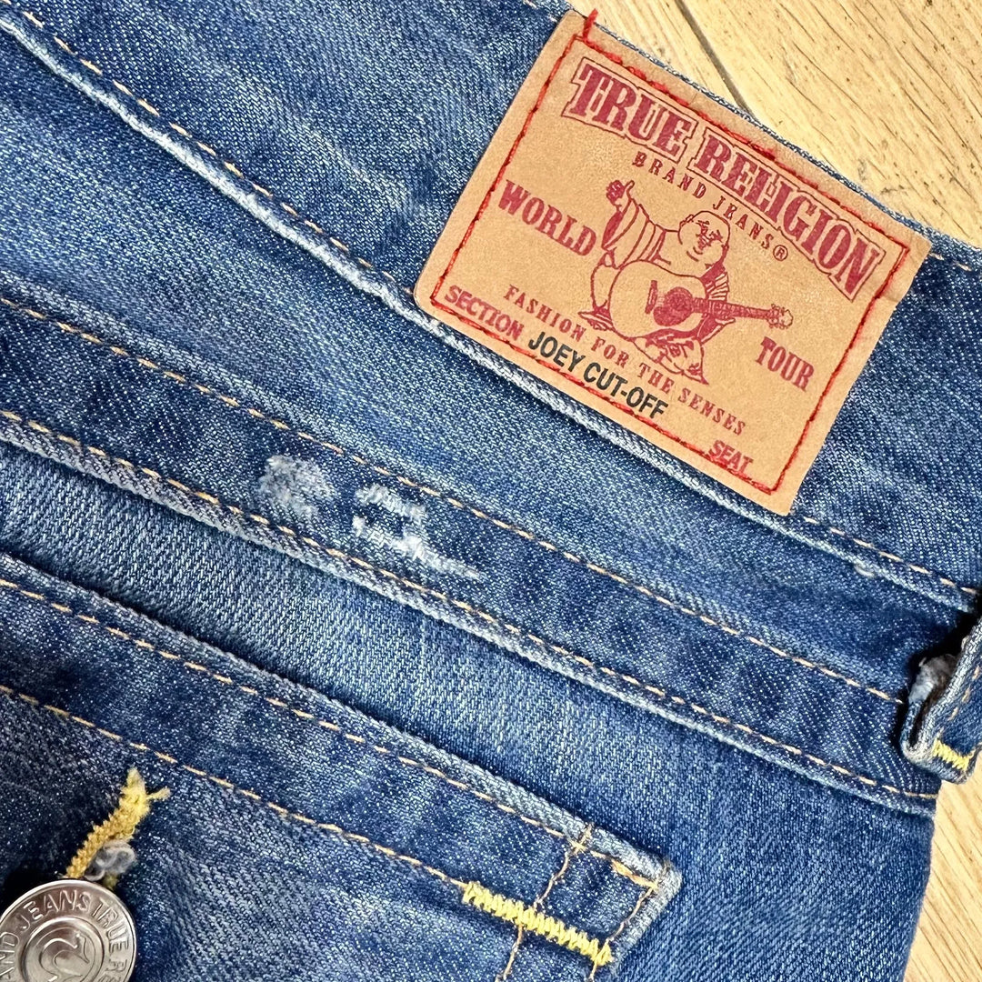 True Religion 'Joey Cut off' Jean Shorts - Size 25 - Jean Pool