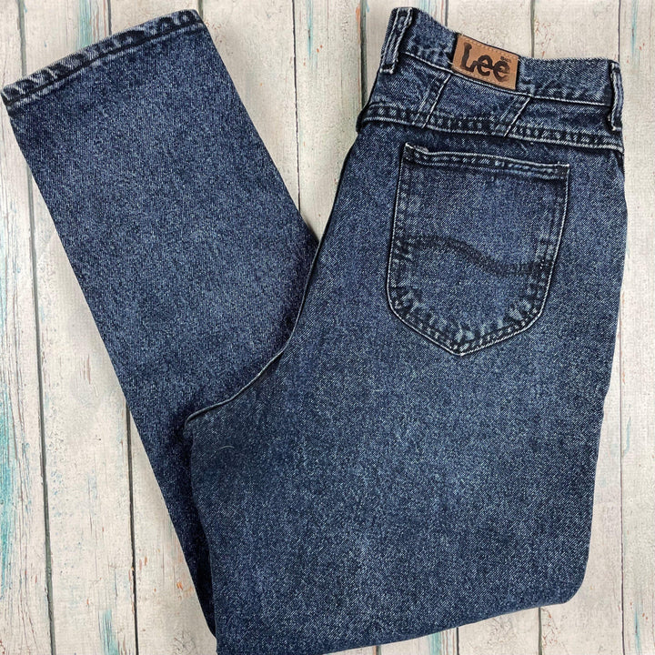 1980's Vintage Lee USA Made Tapered Fit Jeans- Size 32 - Jean Pool