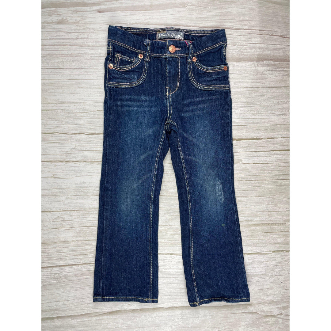 Levis Slim Straight Leg Kids Jeans - Size 4 - Jean Pool