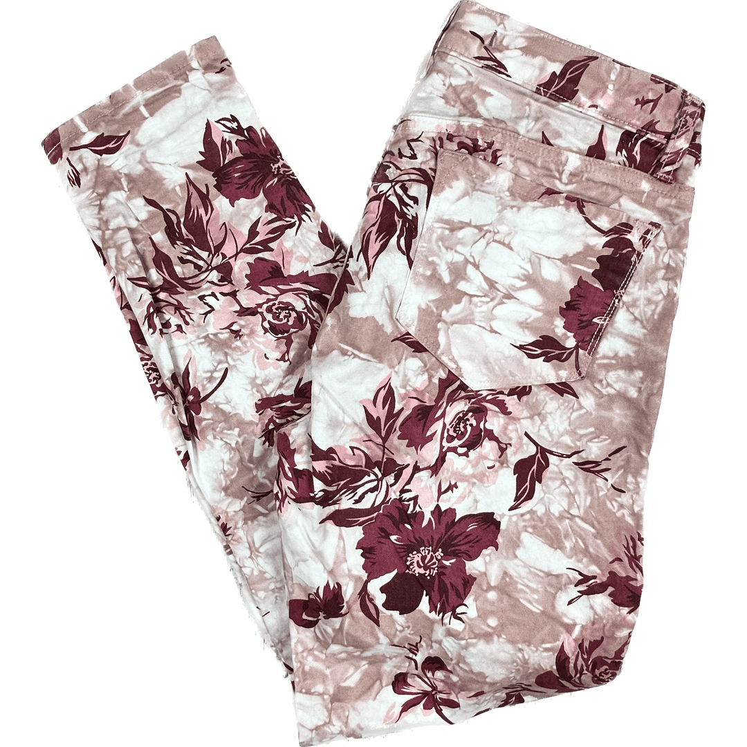 J Brand 'Capri ' Floral Print Skinny Denim Jeans- Size 28 - Jean Pool